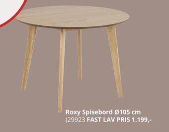 My Home Roxy spisebord ø105 cm tilbud