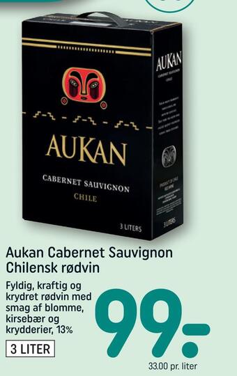 REMA 1000 Aukan cabernet sauvignon chilensk rødvin tilbud