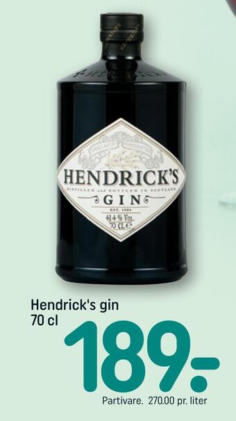 Hendrick's gin
