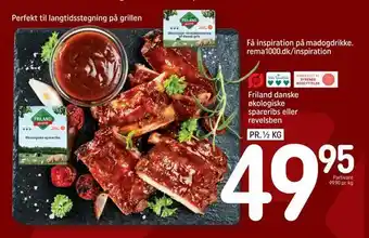 REMA 1000 Friland danske økologiske spareribs eller revelsben tilbud
