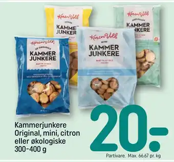 REMA 1000 Kammerjunkere original, mini, citron eller økologiske tilbud