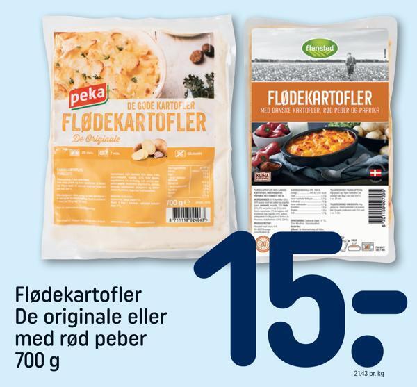 Rema 1000 Flødekartofler de originale eller med rød peber tilbud