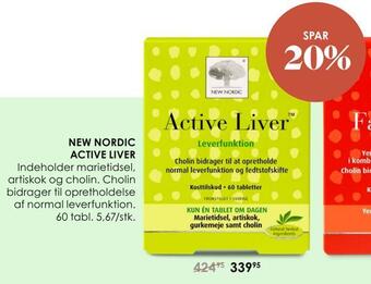 Matas New nordic active liver tilbud