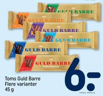 REMA 1000 Toms guld barre tilbud