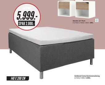 My Home Småland cotta kontinentalseng tilbud