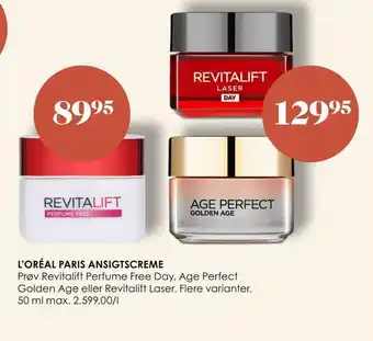 Matas L'oréal paris ansigtscreme tilbud