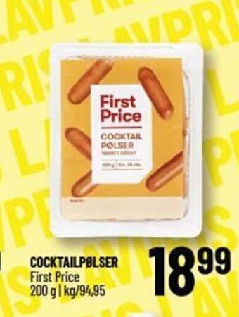 COCKTAILPØLSER First Price
