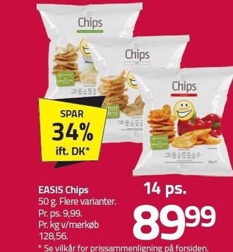 Fleggaard Easis chips 14 ps. tilbud