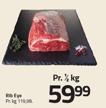 Rib eye pr 1/2 kg