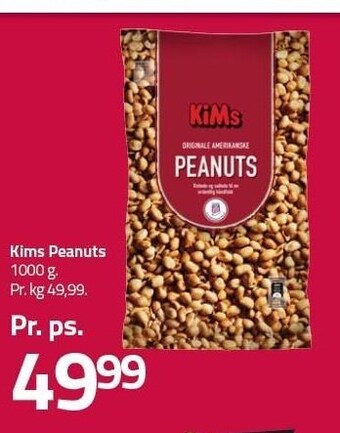 Fleggaard Kims peanuts 1 kg tilbud