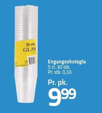 Fleggaard Engangsshotglas tilbud