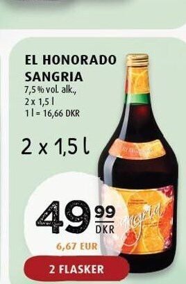 El honorado sangria