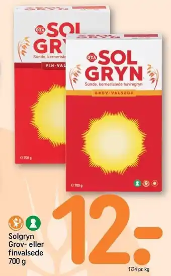 Solgryn grov- eller finvalese