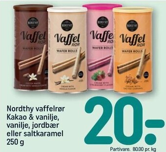 REMA 1000 Nordthy vaffelrør tilbud