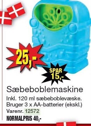 Harald Nyborg Sæbeboblemaskine tilbud