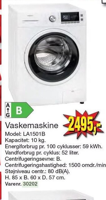 Harald Nyborg Vaskemaskine tilbud