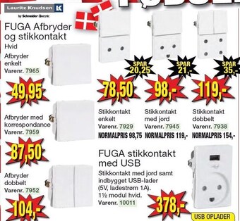Harald Nyborg Fuga afbryder og stikkontakt tilbud