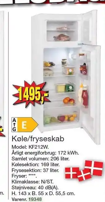 Harald Nyborg Køe/fryseskab tilbud