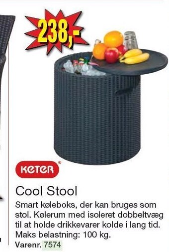 Harald Nyborg Keter cool stool tilbud