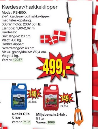 Harald Nyborg Kædesav/hækkeklipper tilbud