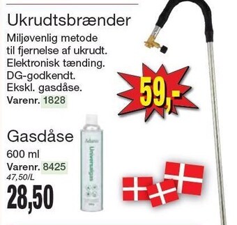 Ukrudtsbrænder eller gasdåse