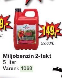 Harald Nyborg Miljøbenzin 2-takt tilbud