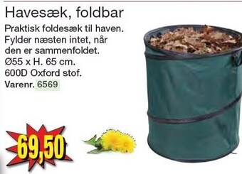 Havesæk, foldbar