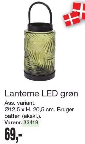 Harald Nyborg Lanterne led grøn tilbud