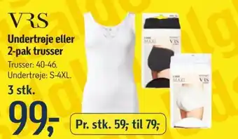 Føtex VRS Undertrøje eller 2-pak trusser tilbud