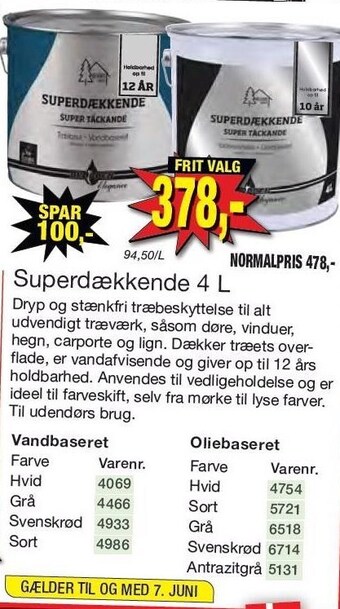 Harald Nyborg Superdækkende 4 l tilbud