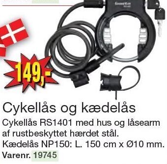 Harald Nyborg Cykellås og kædelås tilbud