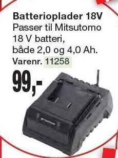 Harald Nyborg Batterioplader 18v tilbud