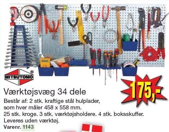 Harald Nyborg Værktøjsvæg 34 dele tilbud