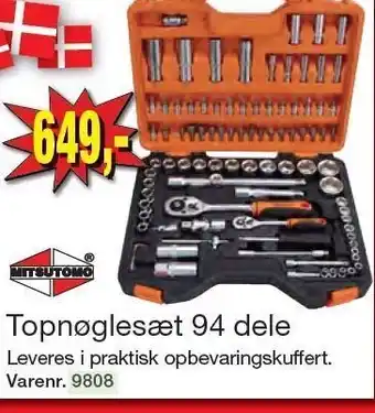 Harald Nyborg Mitsutomo topnøglesæt 94 dele tilbud