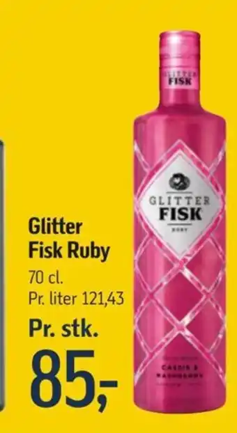 GLITTER Fisk Ruby