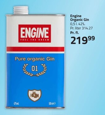 Fleggaard Engine Organic Gin tilbud