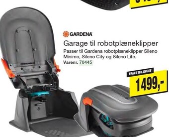 Harald Nyborg Gardena garage til robotplæneklipper tilbud