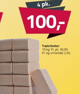 Fleggaard Træbriketter tilbud