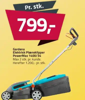 Gardena Elektrisk Plæneklipper PowerMax 1400/34