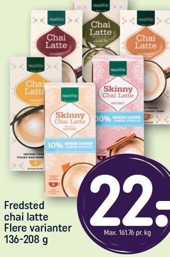 REMA 1000 Fredsted chai latte flere varianter tilbud