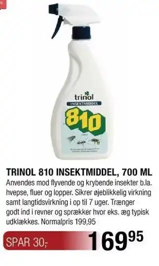 Land & Fritid Trinol 810 insektmiddel tilbud