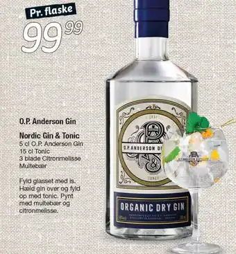 O.P. Anderson Gin Nordic Gin & Tonic