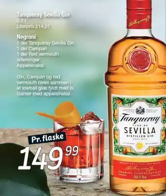 Fakta Tyskland Tanqueray Sevilla Gin tilbud