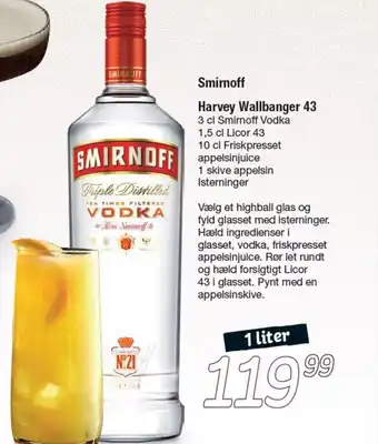 Fakta Tyskland SMIRNOFF Harvey Wallbanger 43 tilbud