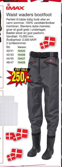 Harald Nyborg Waist waders bootfoot tilbud