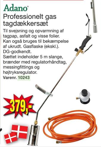 Harald Nyborg Professionelt gas tagdækkersæt tilbud