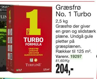 Græsfrø no. 1 turbo