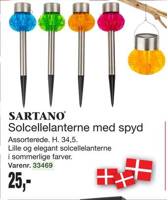 Harald Nyborg Solcellelanterne med spyd tilbud