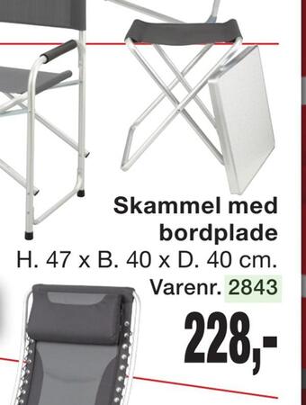 Harald Nyborg Skammel med bordplade tilbud