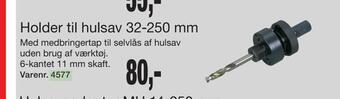 Harald Nyborg Holder til hulsav 32-250 mm tilbud